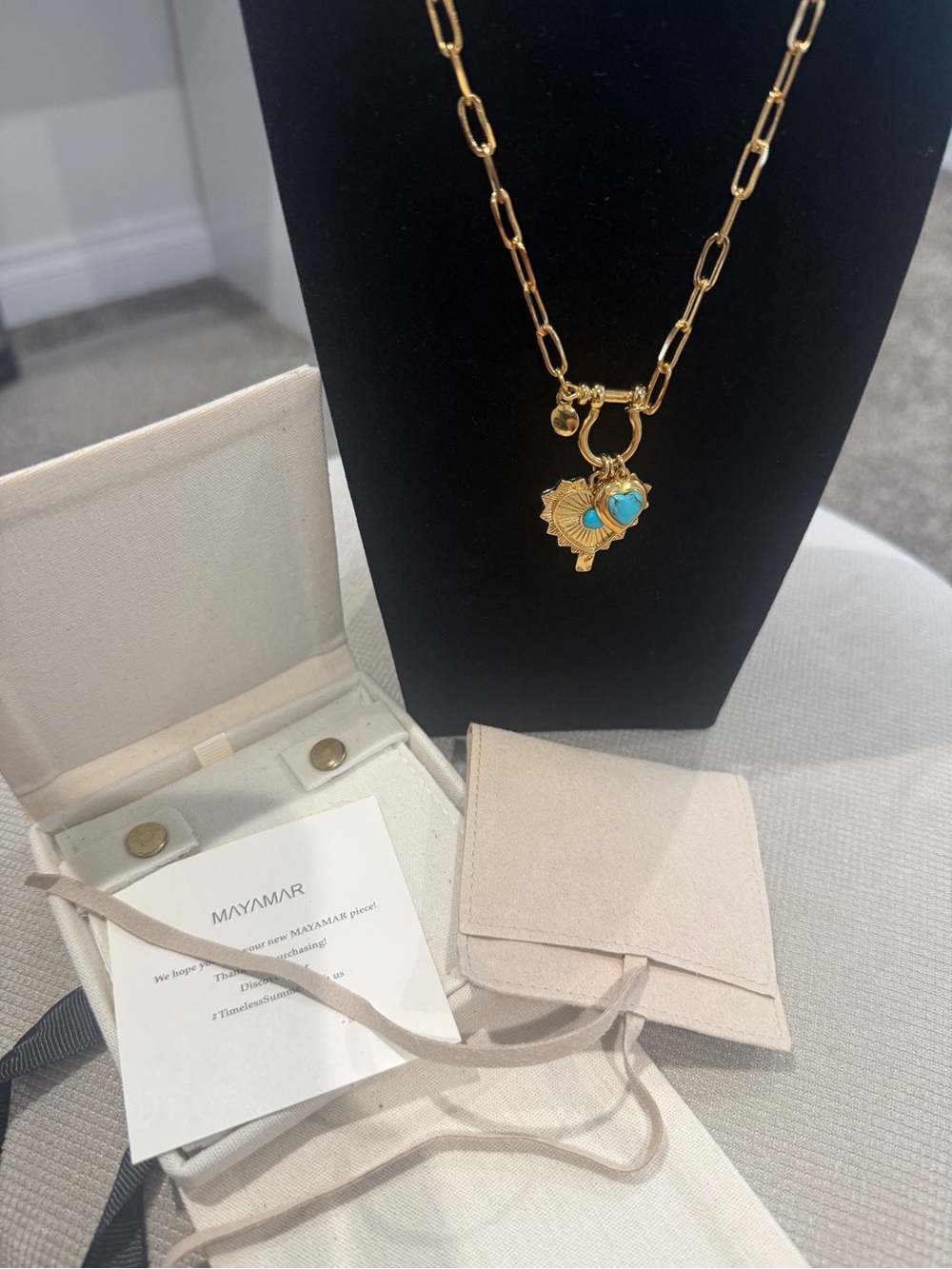 NEW Mayamar Multi Turquoise Heart Necklace